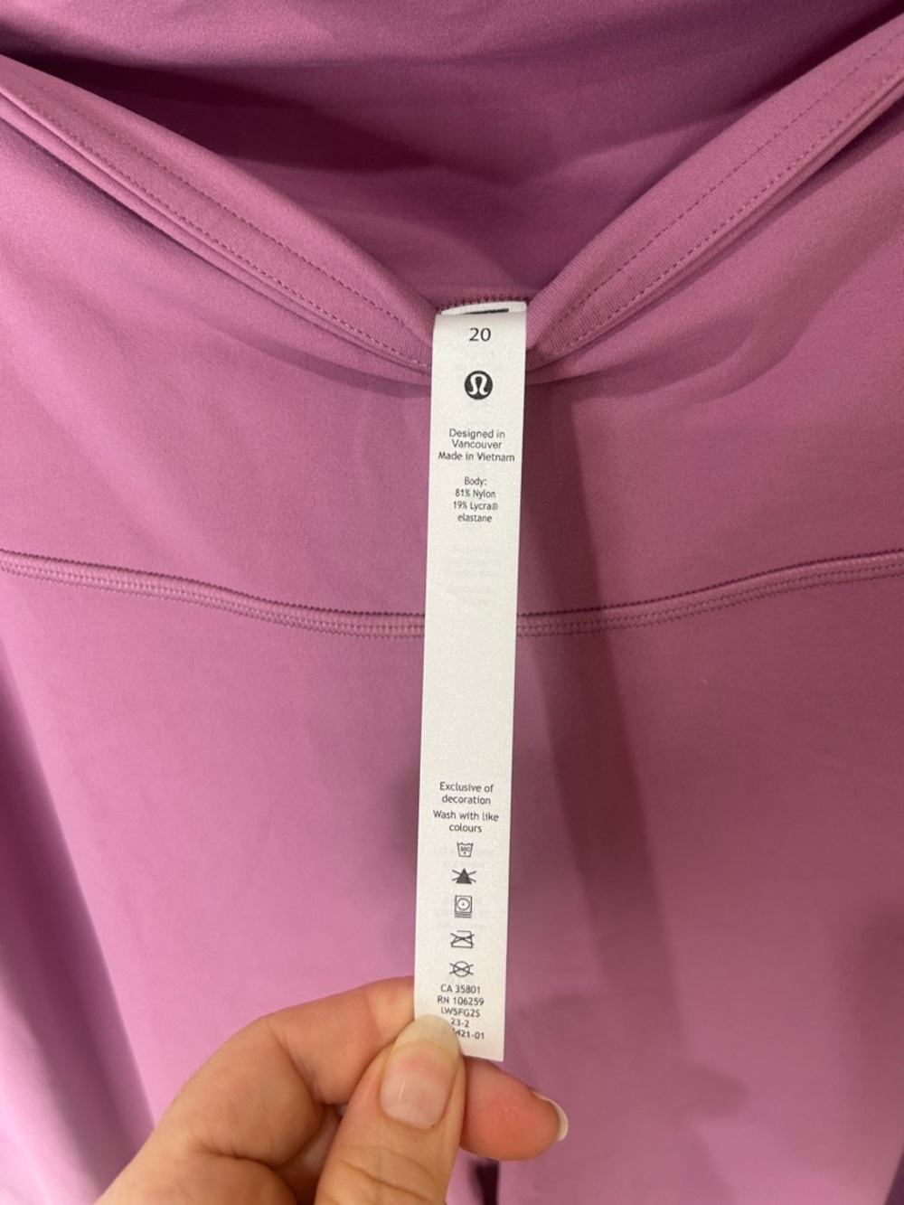 Lululemon Groove Super-High-Rise Flared Pant Nulu Velvet Dust Pink/Lilac Size 20 - Picture 10 of 16